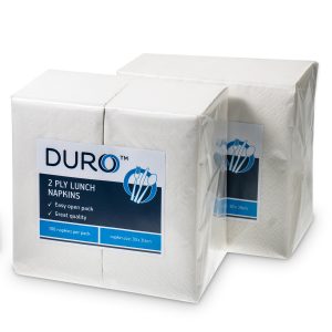 Duro Lunch Napkin 2 ply 300mm x 300mm GT Fold