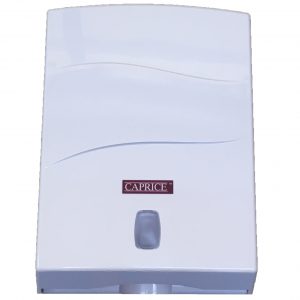 Caprice Interleaved Towel Dispenser (White ABS Plastic)