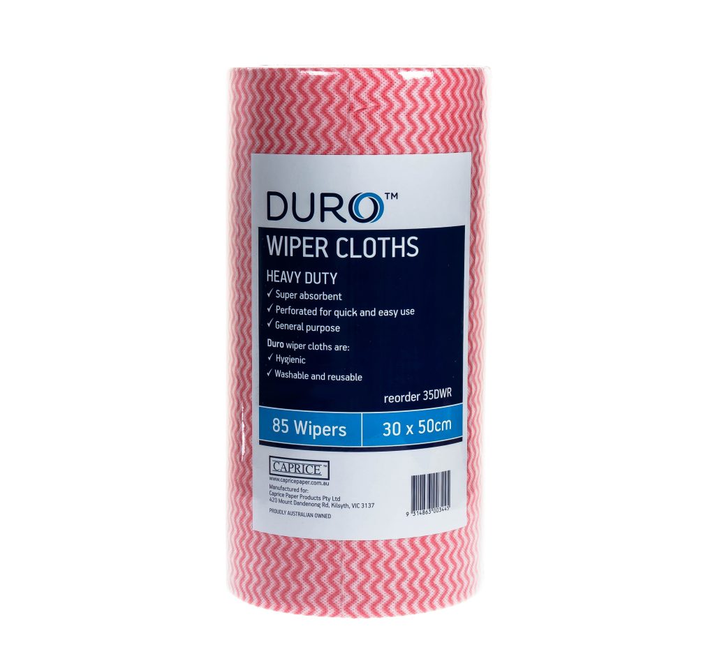 Duro Wiper Roll Heavy Duty Red 50cm x 30cm