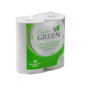 Caprice Green Toilet Paper Roll 850 Sheet 4 Pack