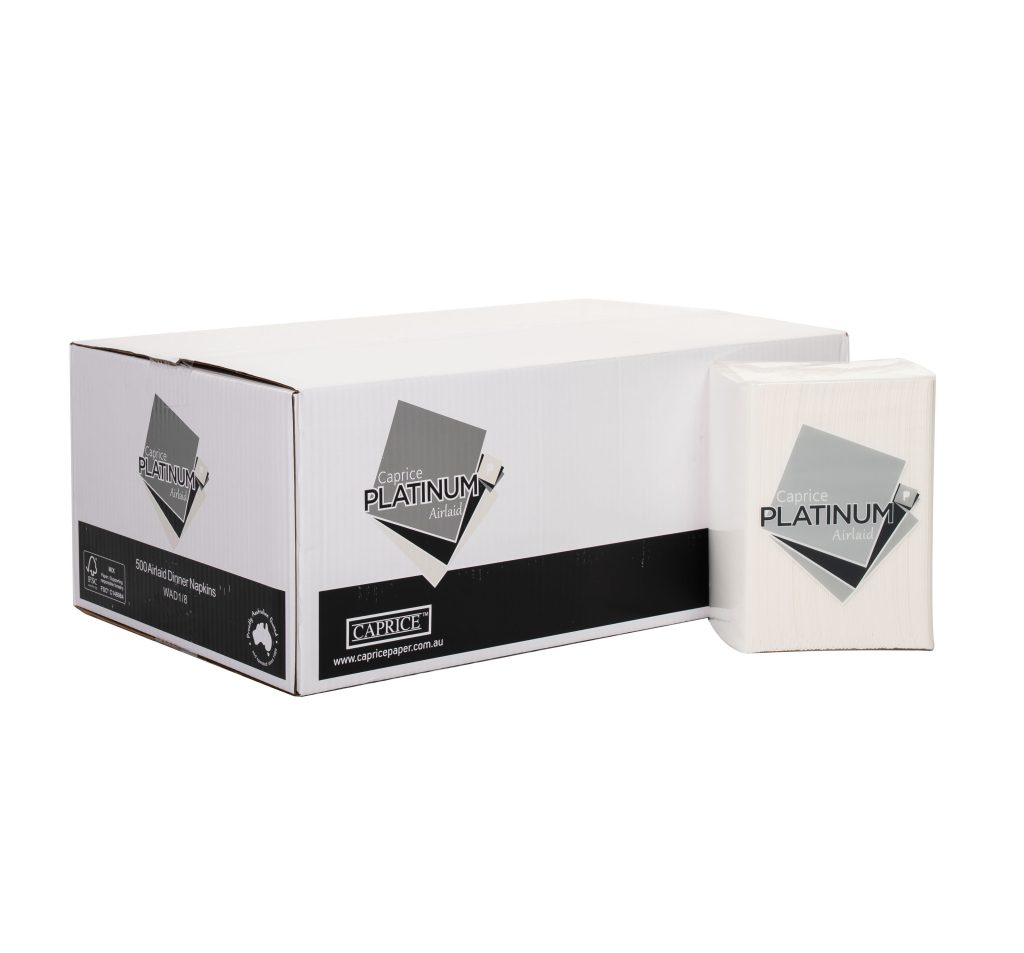 Platinum Airlaid Dinner Napkin White GT Fold