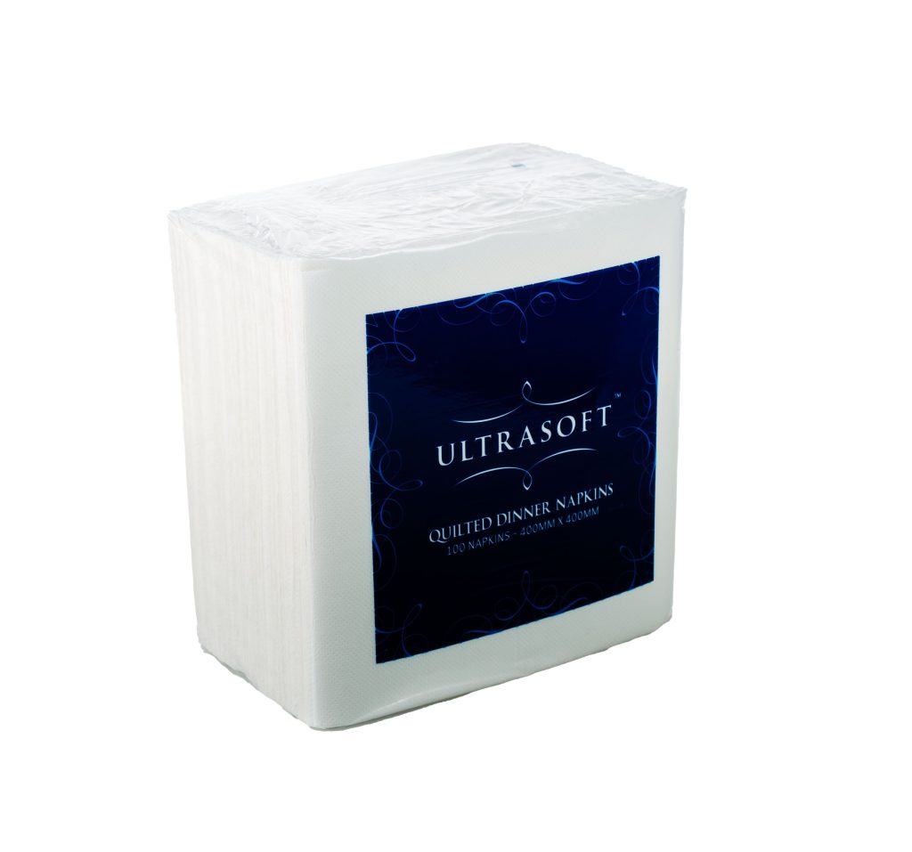 Ultrasoft Quilted Dinner Napkin White