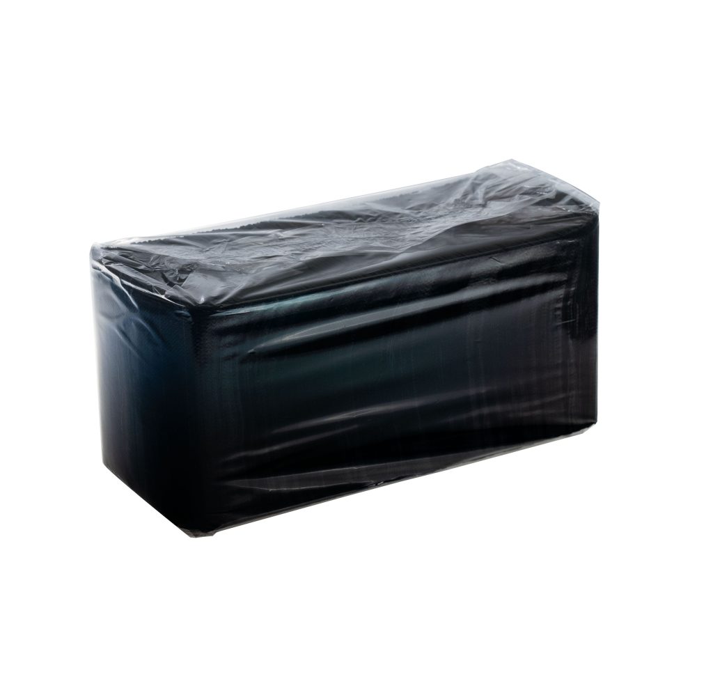Ultrasoft Quilted Cocktail Napkin Black