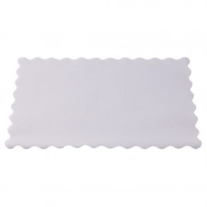 Caprice Placemat Scalloped Edge 355mm x 240mm White