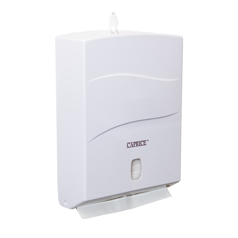 Caprice Interleaved Towel Dispenser (White ABS Plastic)