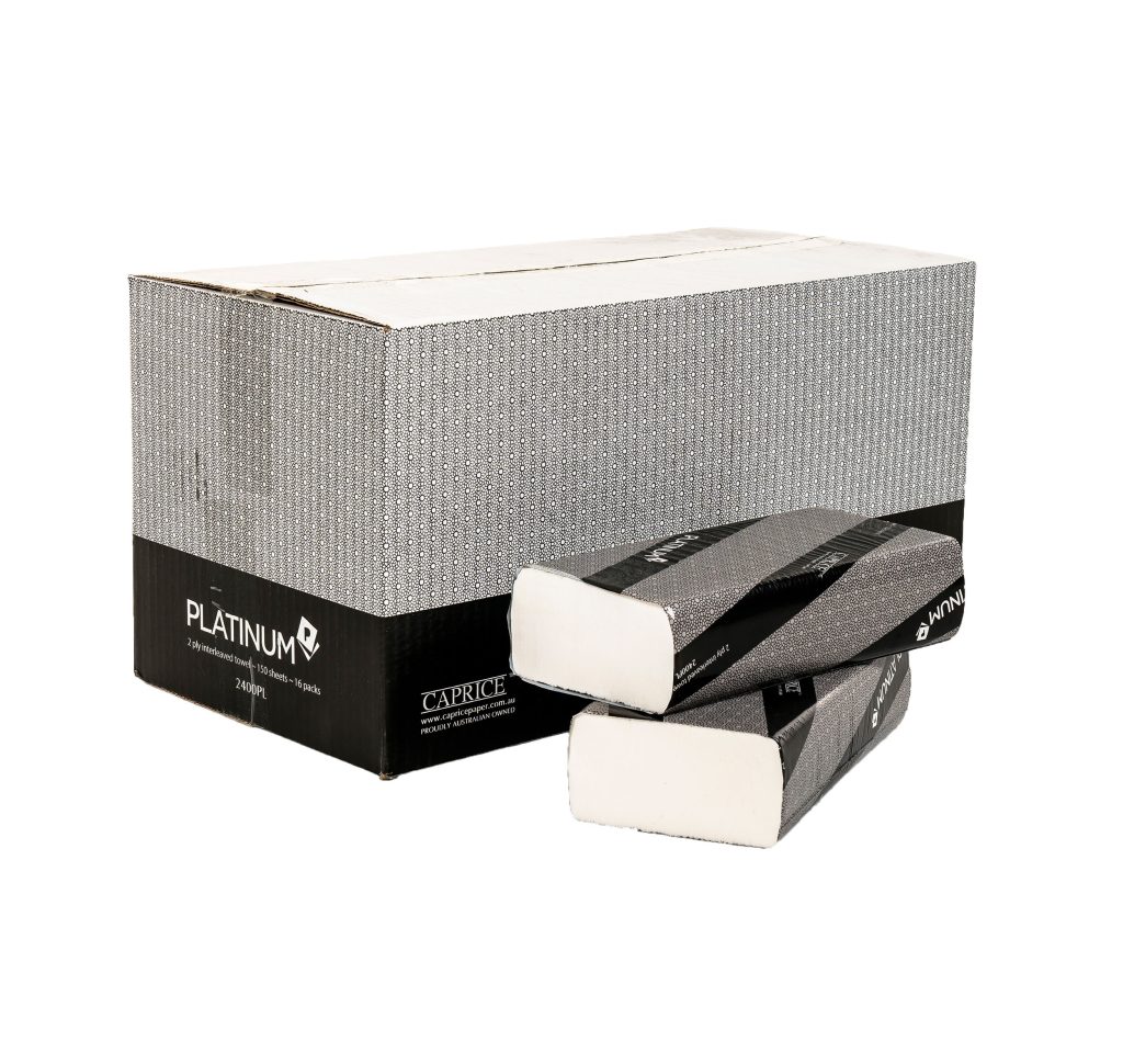 Platinum 2 ply Interleaved Towel 24cm x 23cm