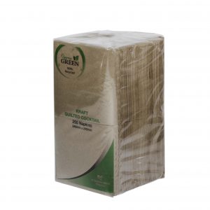 Caprice Green Quilted Cocktail Napkin