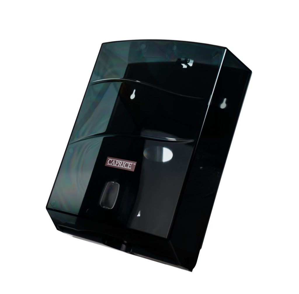 Caprice Interleaved Towel Dispenser (Black ABS Plastic)