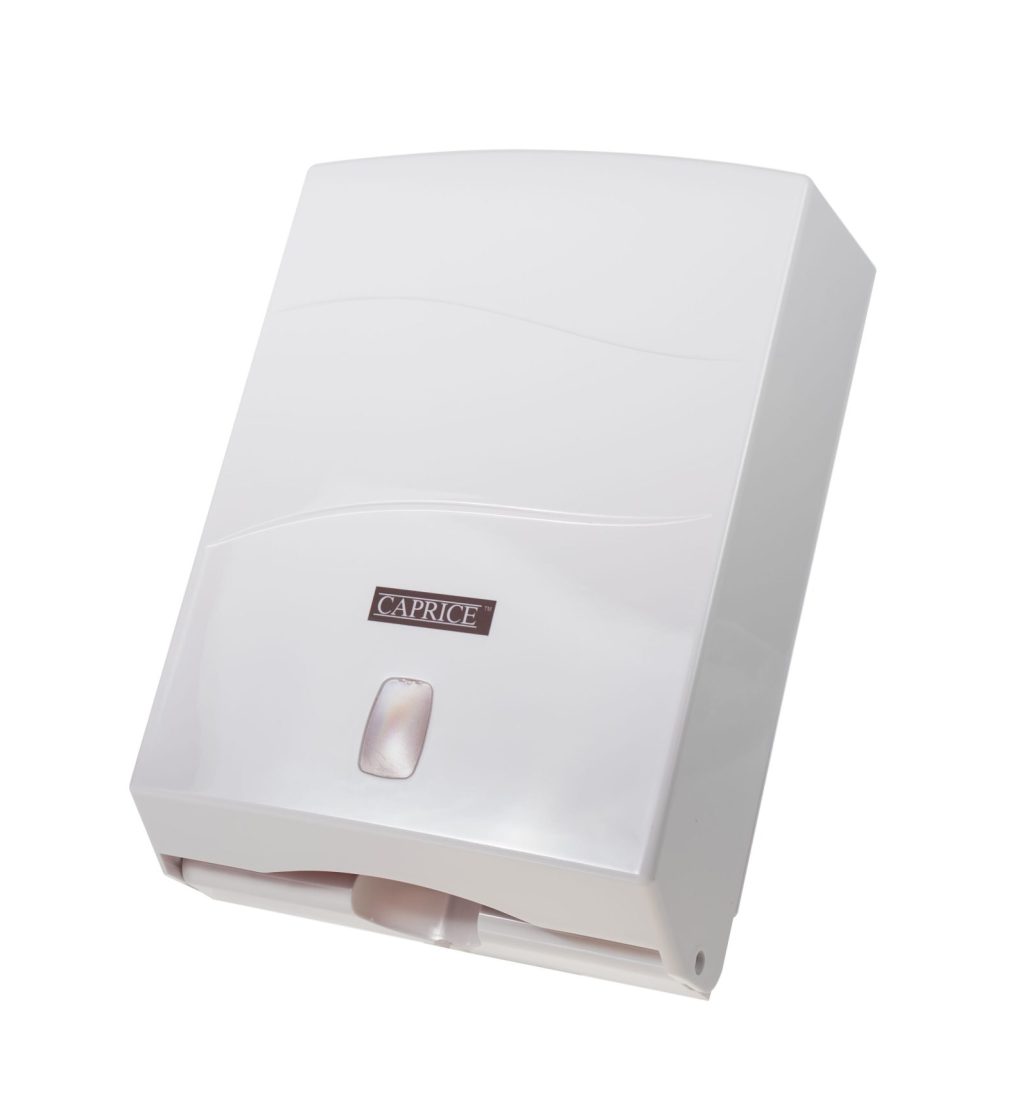 Caprice Interleaved Towel Dispenser (White ABS Plastic)