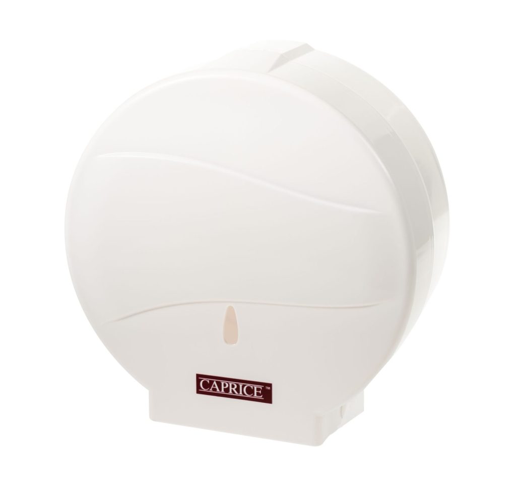Caprice Jumbo Roll Dispenser (White ABS Plastic)